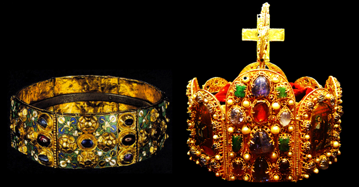 Corona di ferro e corona d'oro