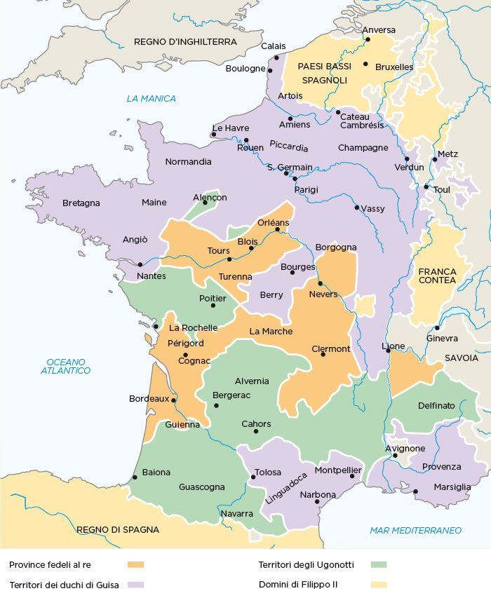 La Francia delle guerre di religione del Cinquecento