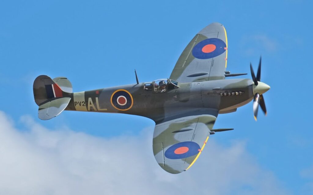 Il caccia inglese Spitfire, simbolo della Battaglia d'Inghilterra