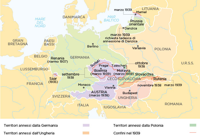 L'espansione tedesca alla vigilia della Seconda Guerra Mondiale