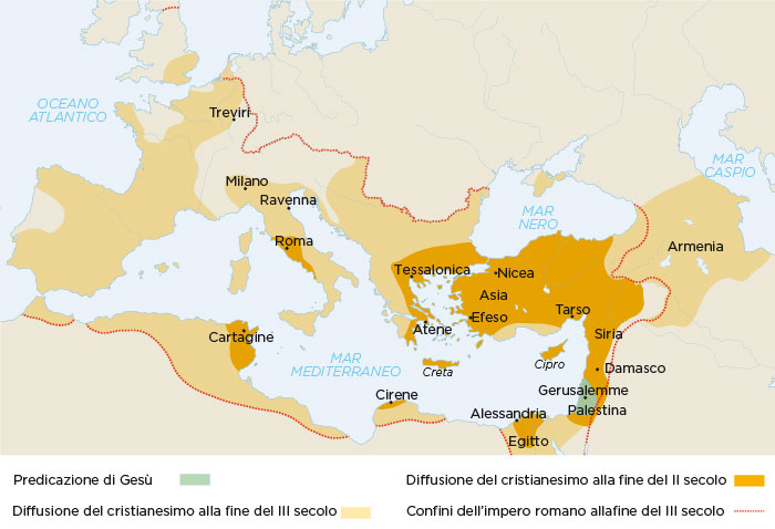 La diffusione del cristianesimo